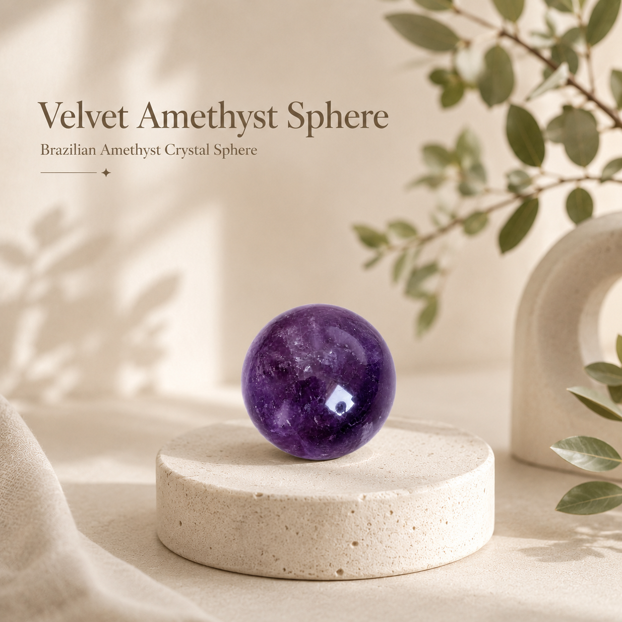 Velvet amethyst | In the depths of shimmering purple, find clarity and tranquility