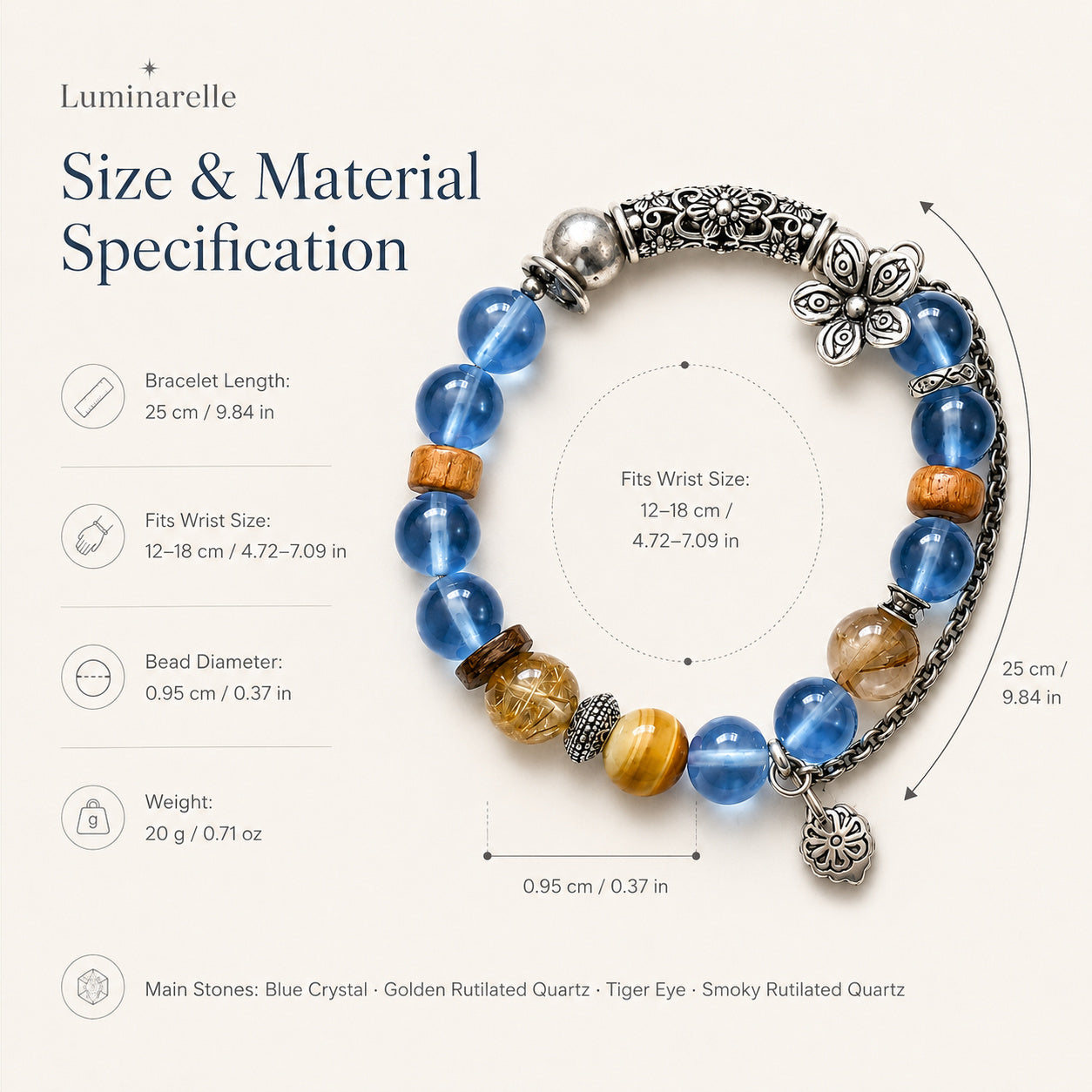 Ocean Rhyme Crystal Bracelet